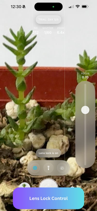 Soft torch fill light for macro photography